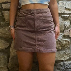 Corduroy mini skirt